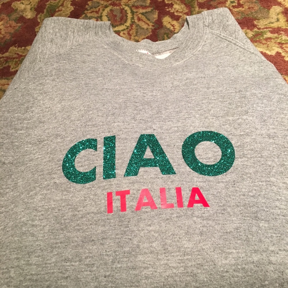 ITALY gray sweatshirt CIAO oversized xxl